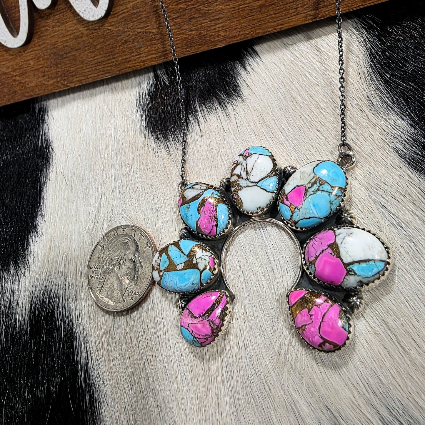 The Della Cotton Candy Naja Necklace