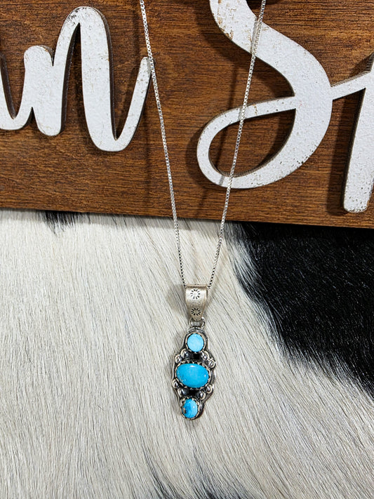 The Ana Blue Bird Turquoise Necklace