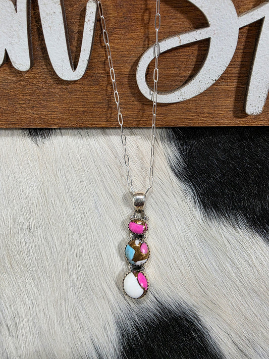 The Ellie Cotton Candy Necklace
