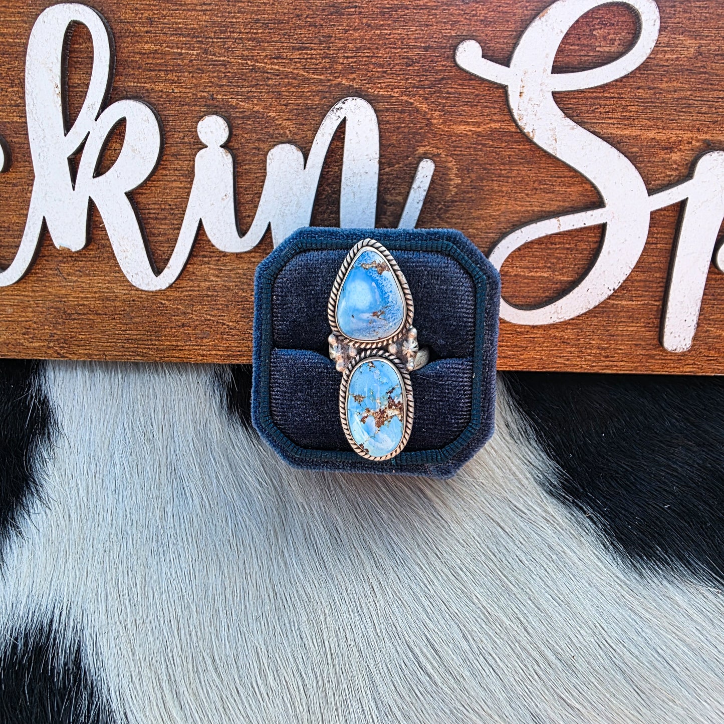 The Alina Adjustabld Golden Hills Ring