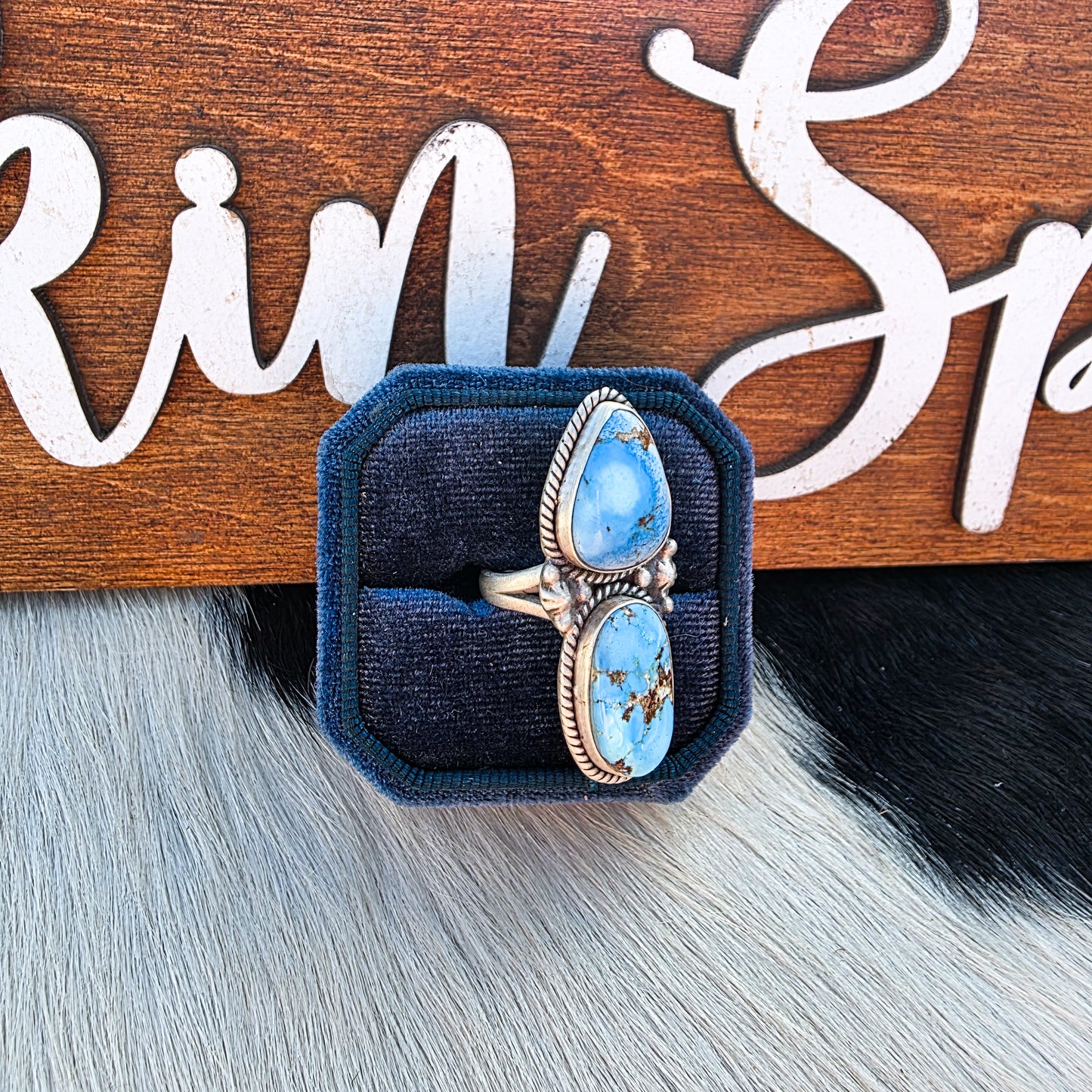 The Alina Adjustabld Golden Hills Ring