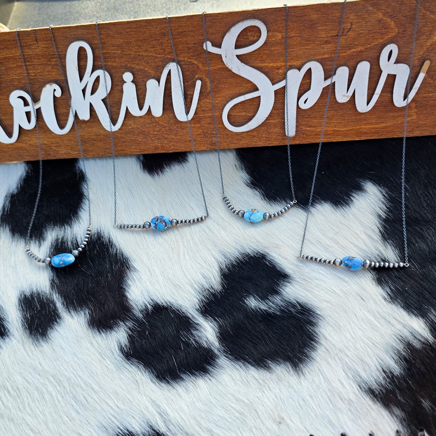 The Caroline Pearl & Golden Hills Necklace