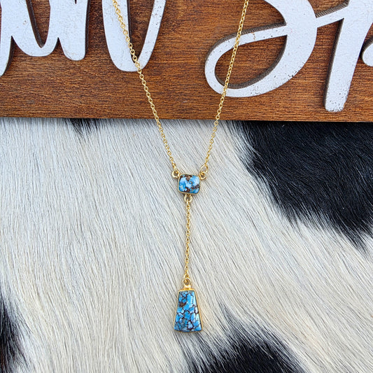 The Victoria Gold Golden Hills Lariat Necklace