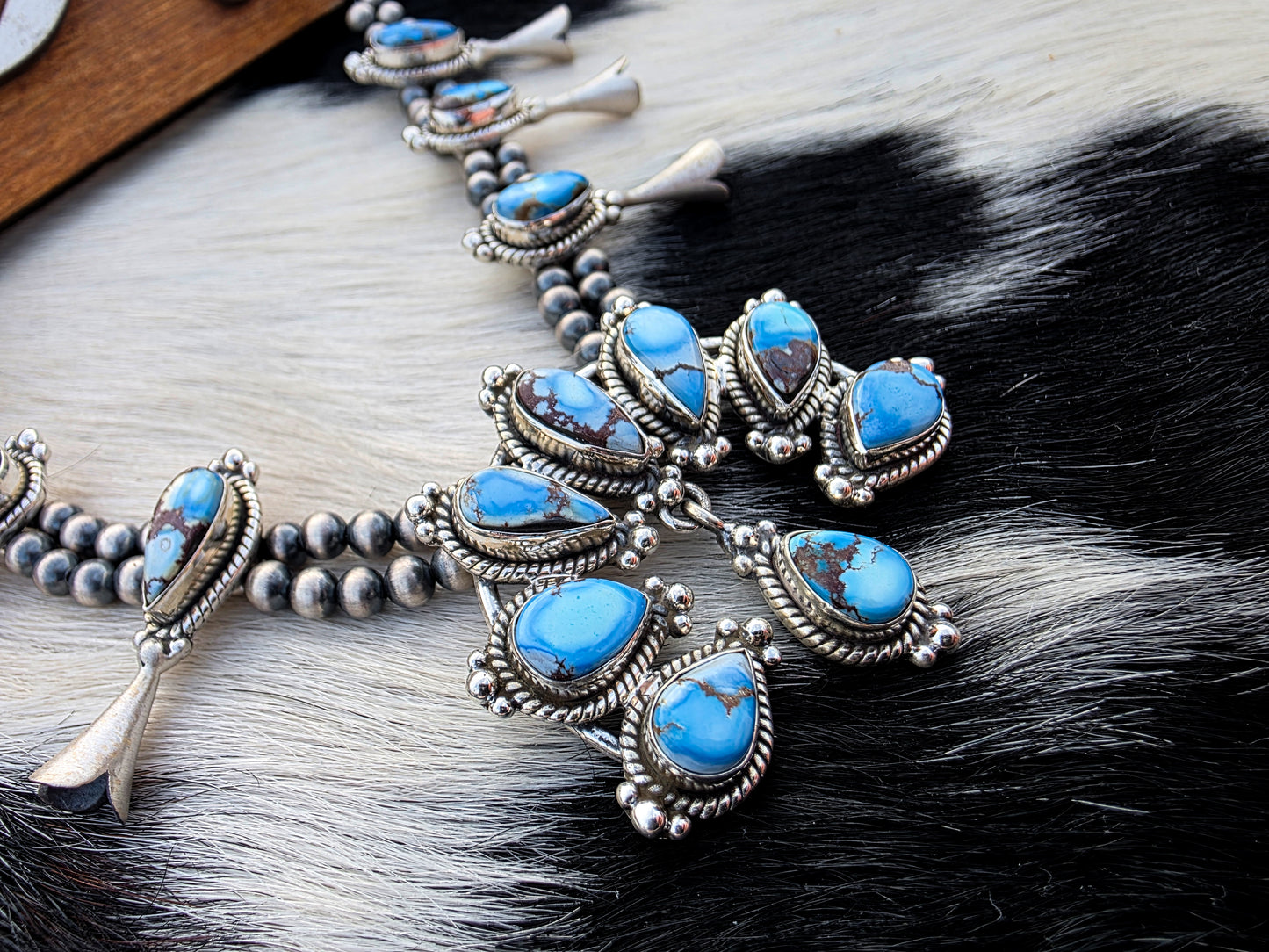 The Queen of Golden Hills Squash Blossom Necklace