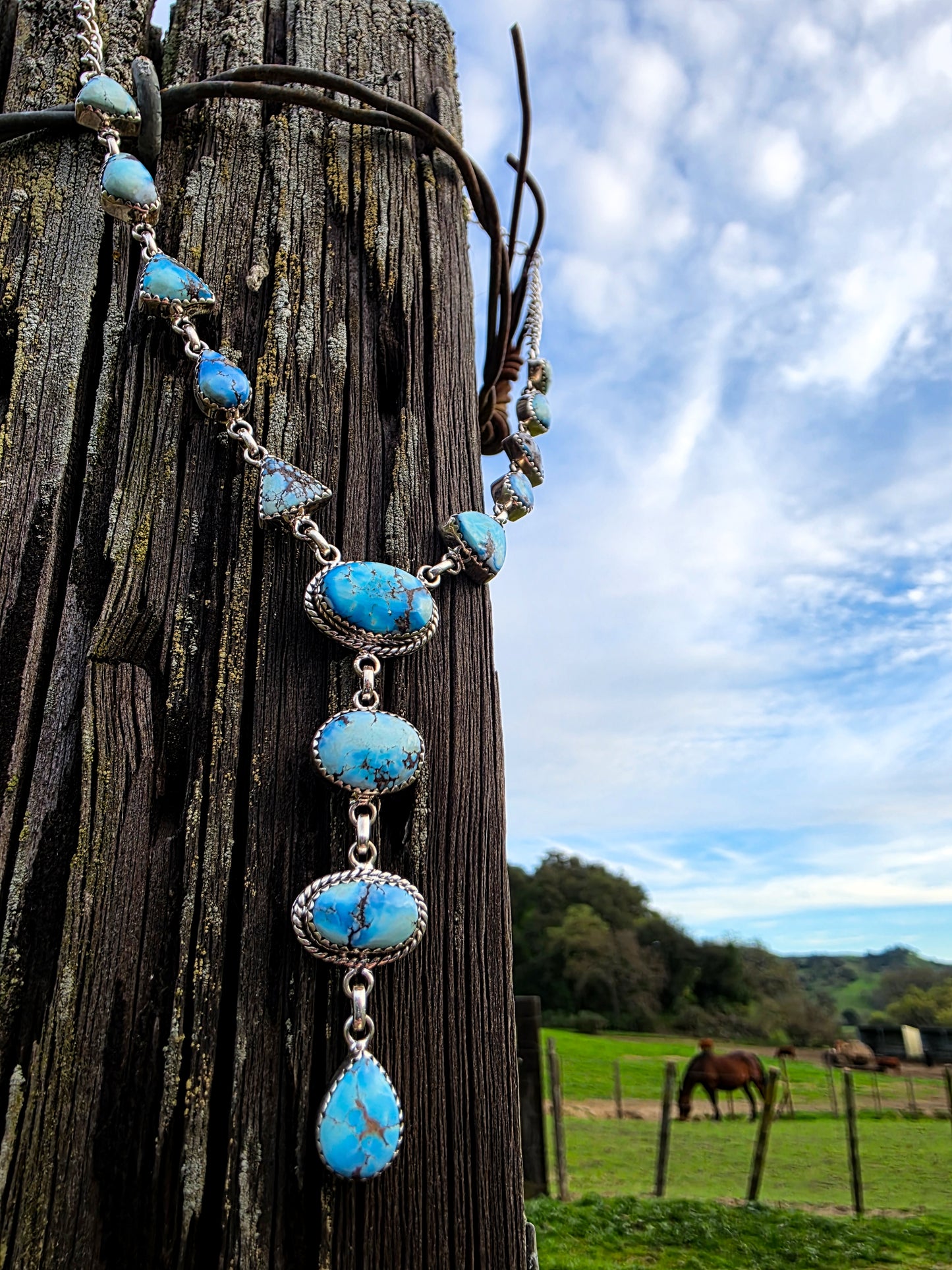 The Quincy Golden Hills Lariat Necklace