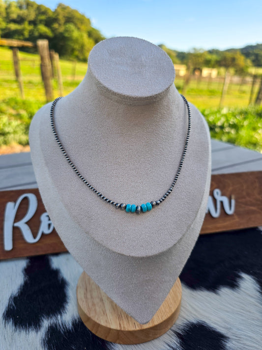 The Mesa Turquoise & Pearl Necklace
