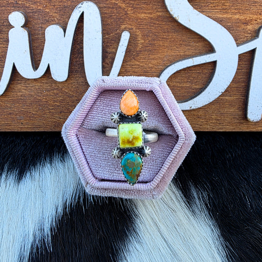 The Marlowe Colorful Adjustable Ring