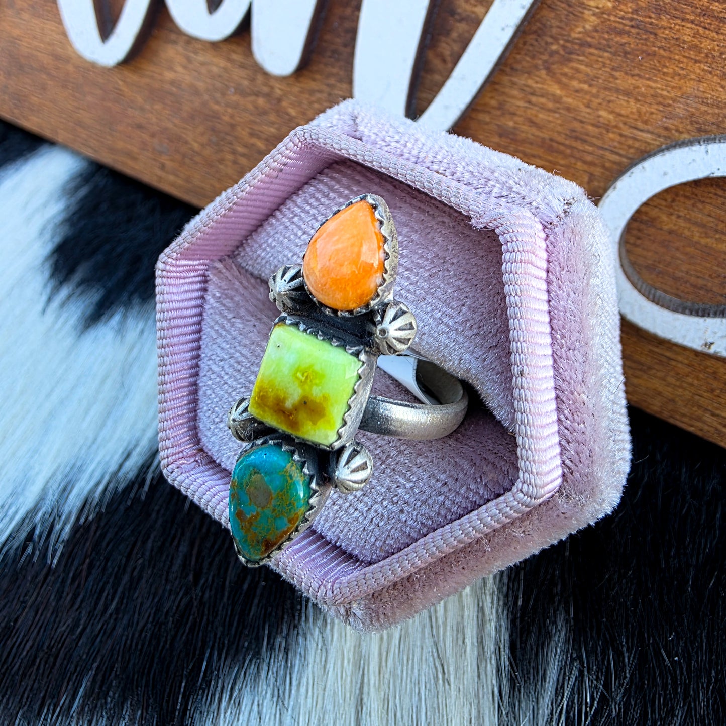 The Marlowe Colorful Adjustable Ring
