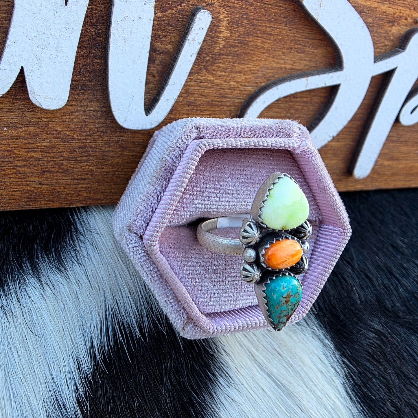 The Harlow Colorful Adjustable Ring