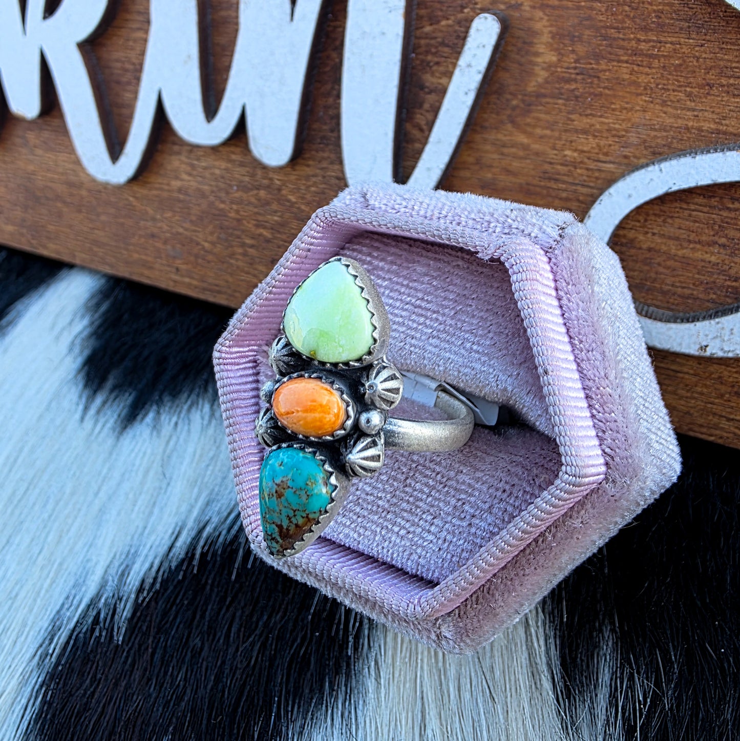The Harlow Colorful Adjustable Ring