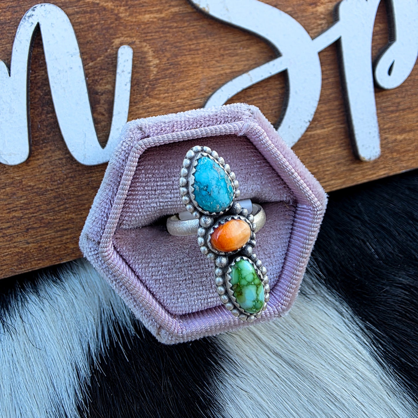 The Delilah Colorful Adjustable Ring
