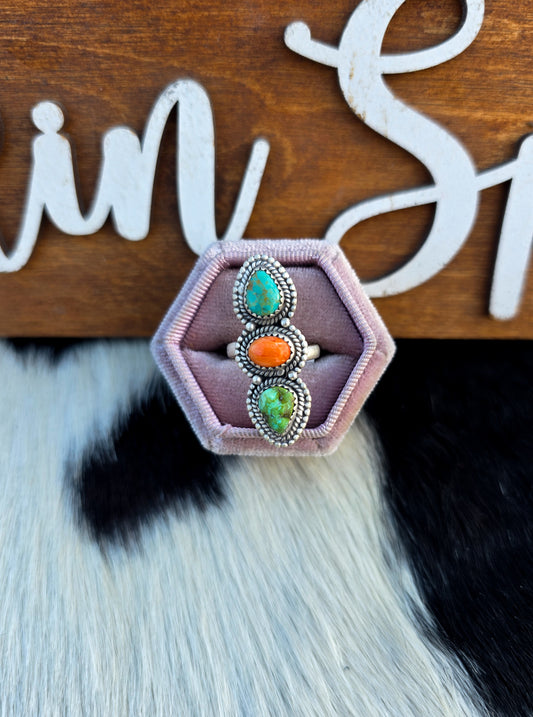 The Avery Colorful Adjustable Ring