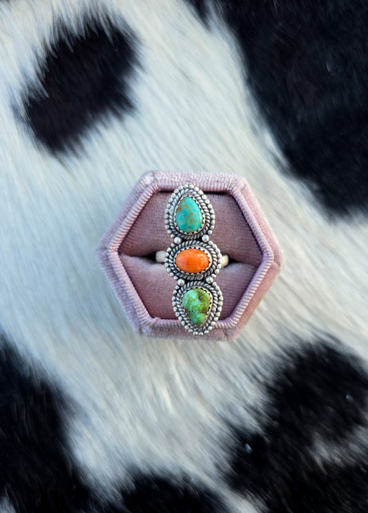The Avery Colorful Adjustable Ring