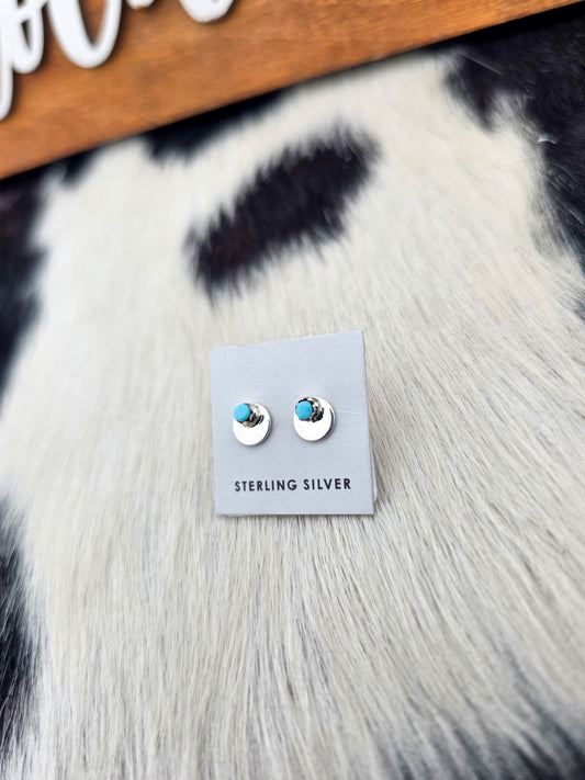 The Mini Moon Stud Earrings