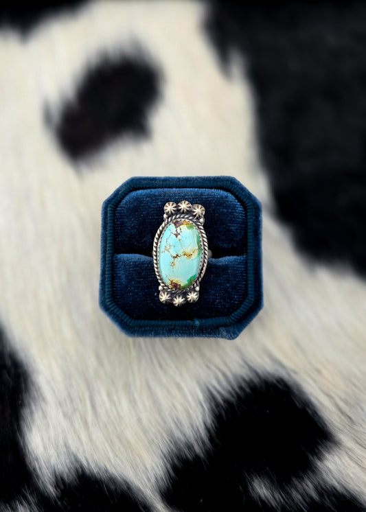 The Elsie Dry Creek Turquoise Adjustable Ring
