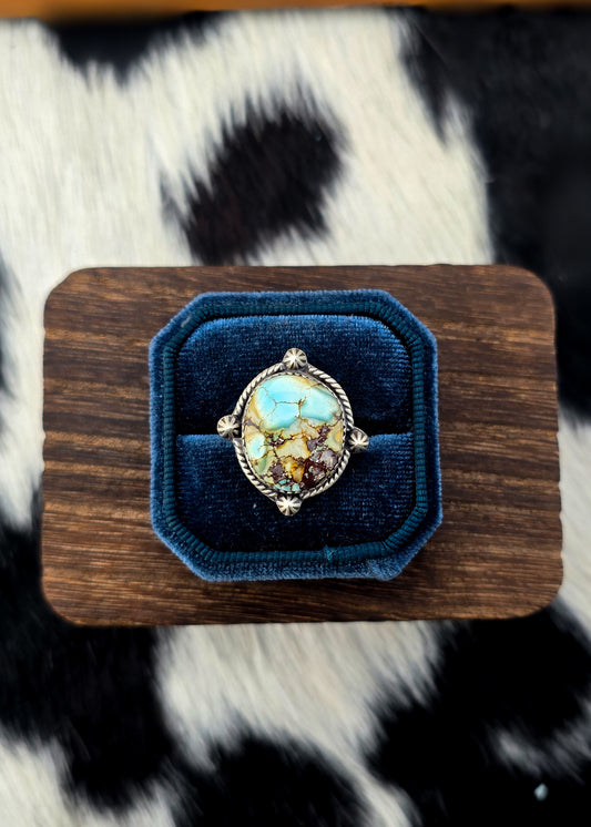 The Aliah Dry Creek Turquoise Adjustable Ring