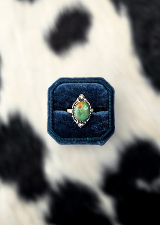 The Cora Mohave Turquoise Adjustable Ring