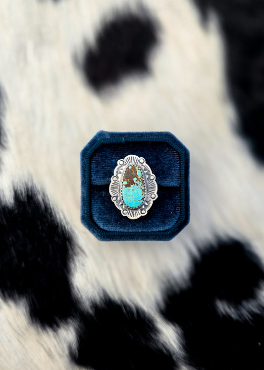 The Amara Kingman Turquoise Size 8 Ring