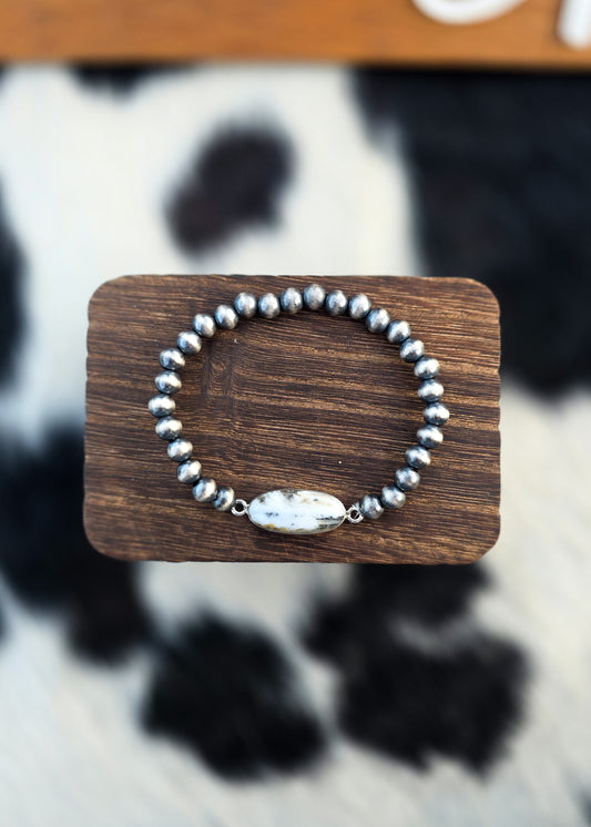 The White Buffalo & Pearl Bracelet