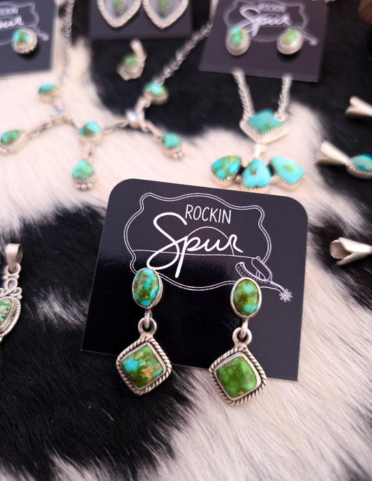 The Mira Sonoran Stud Dangle Earrings