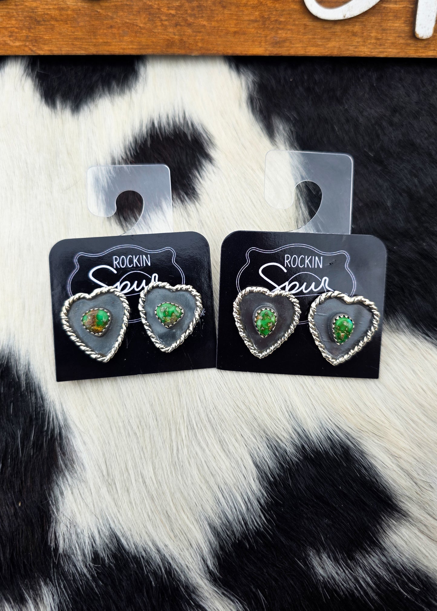 The Sonoran Heart Stud Earrings