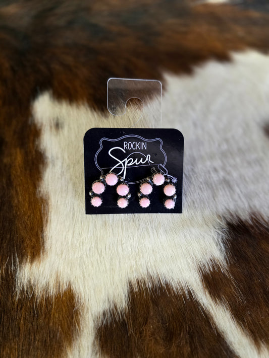The Pink Conch Naja Stud Earrings