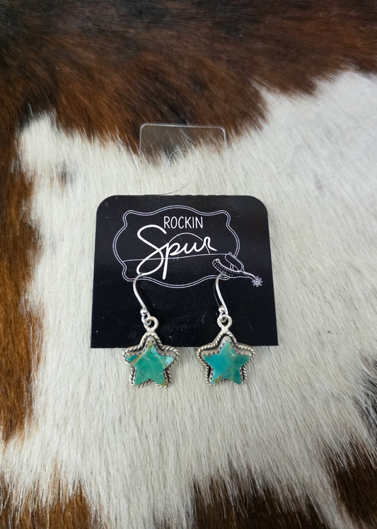 The Mohave Turquoise Star Earrings