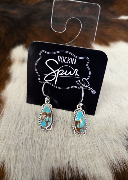 The Cali Kingman Turquoise Earrings