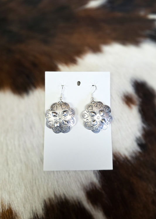 The Silver Hearts Earrings