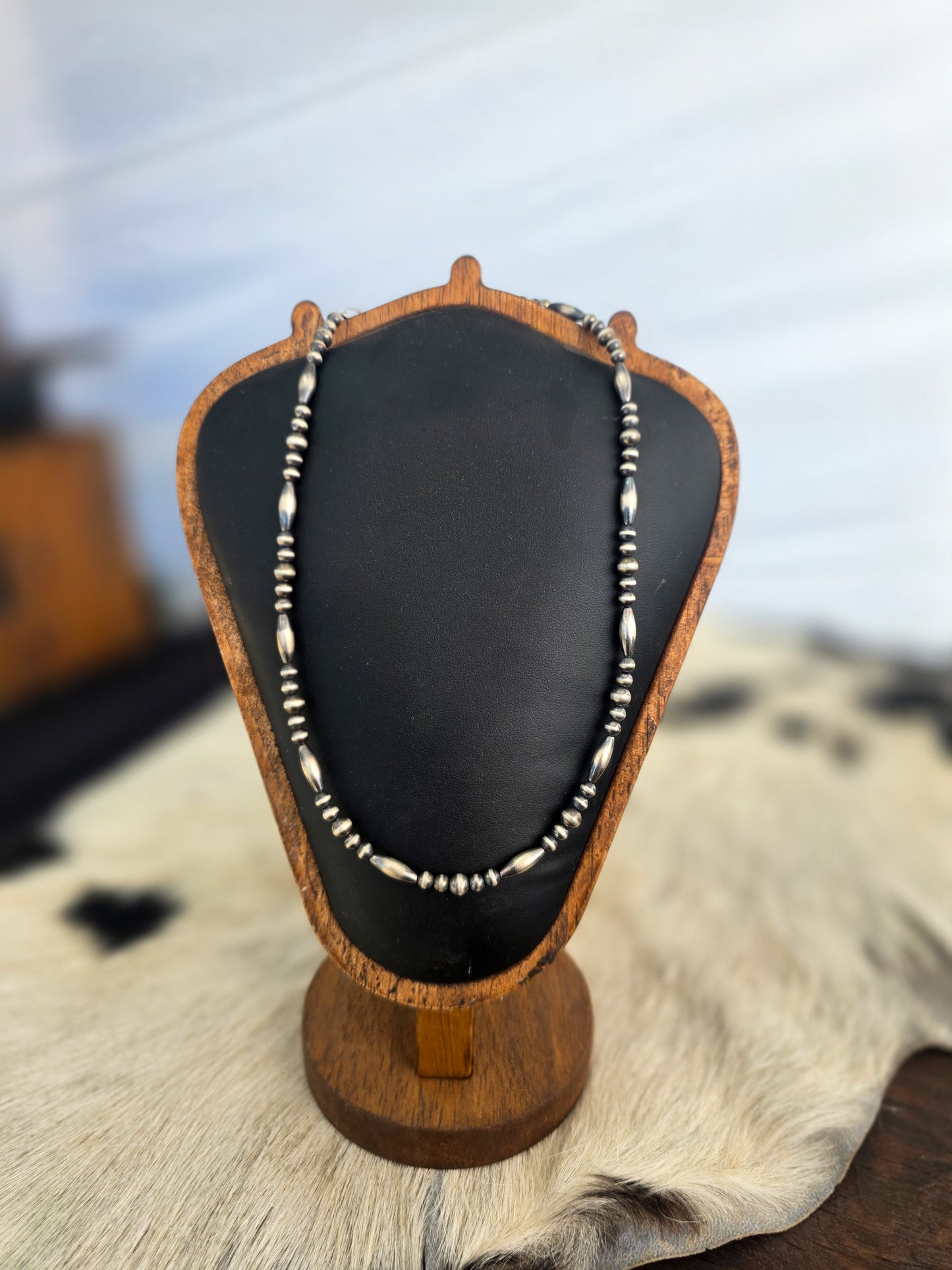 The Torpedo Sterling Silver Pearl Necklace