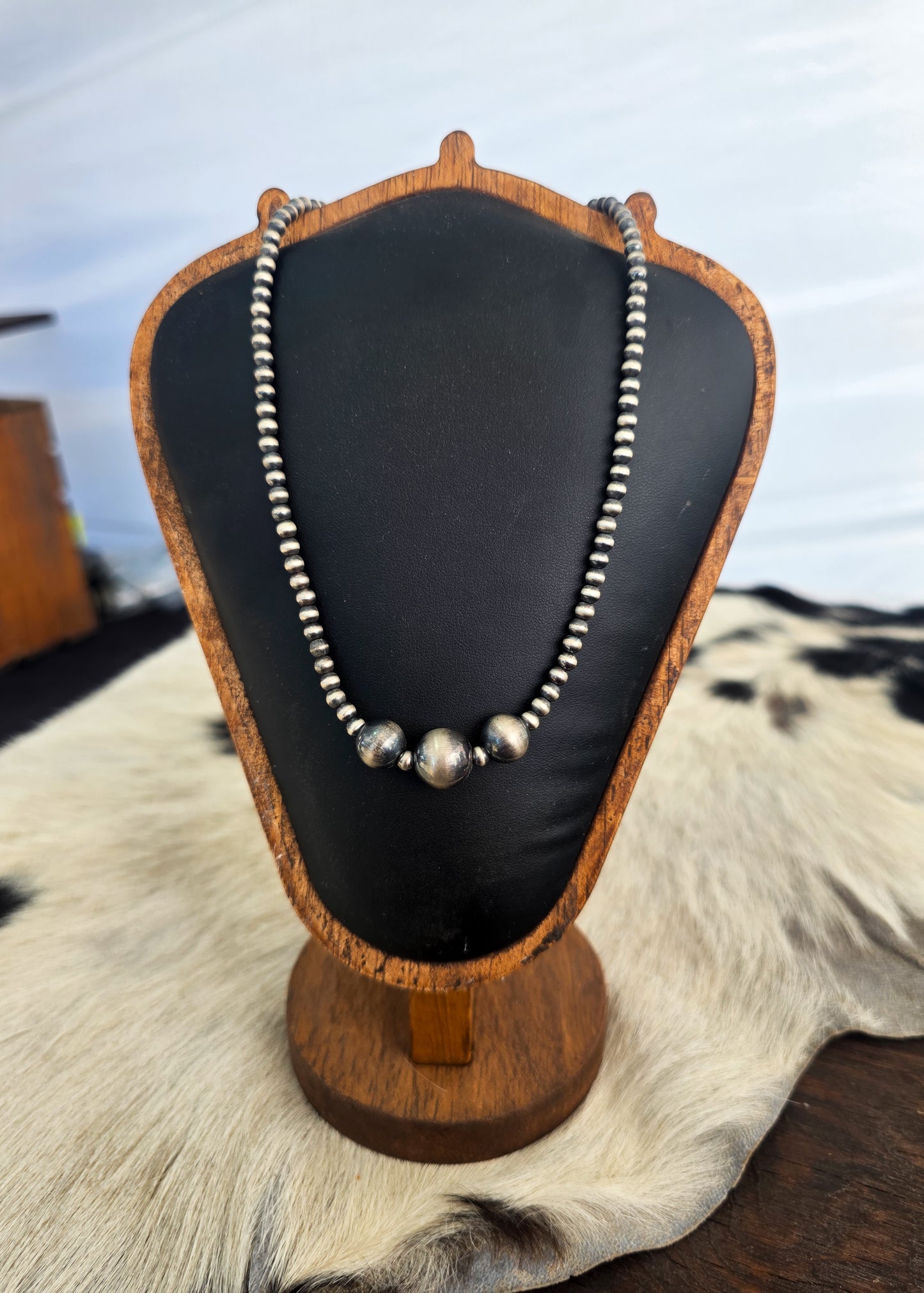 The Brooks Sterling Silver Pearl Necklace