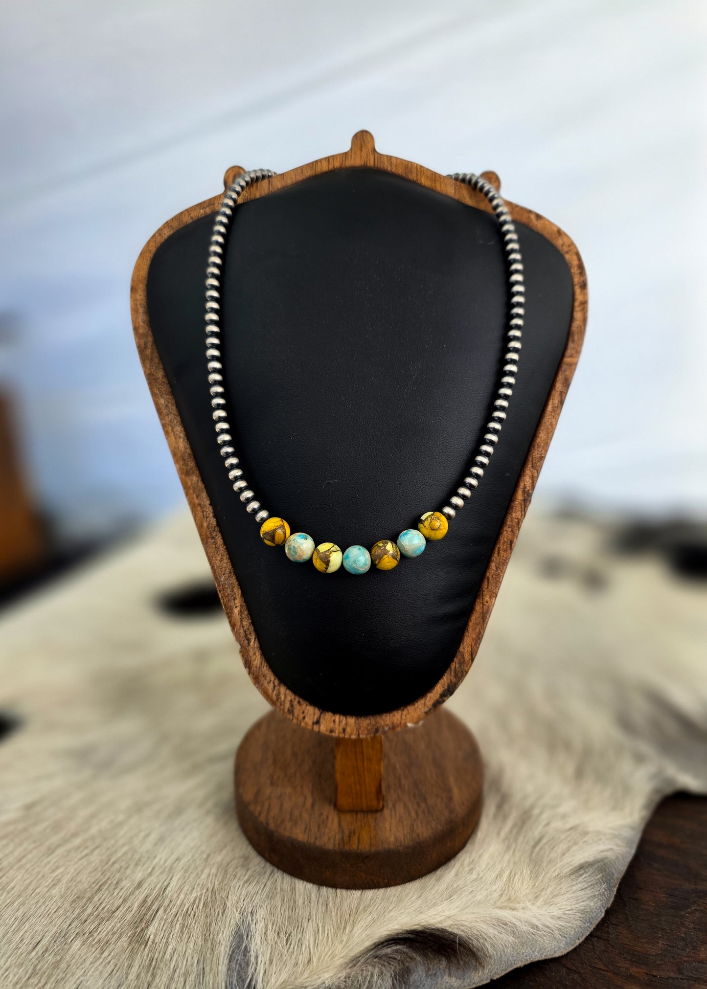 The Honey Dahlia Sterling Silver Pearl Necklace