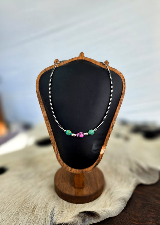 The Zalia Sterling Silver Pearl Necklace