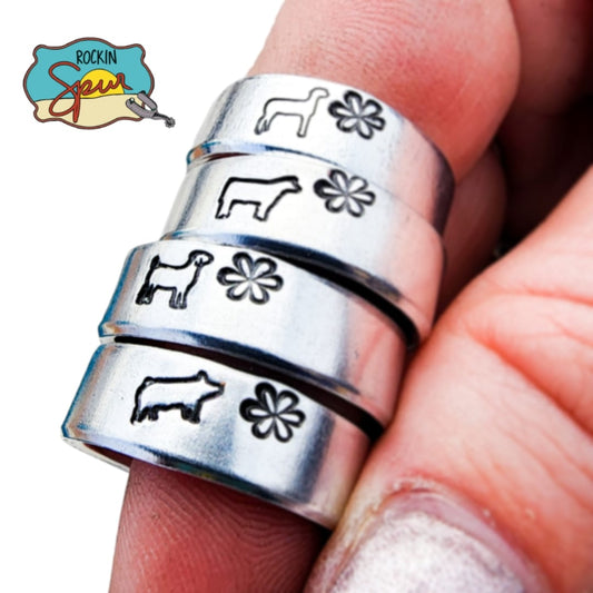 Show Animal Stamped Ring