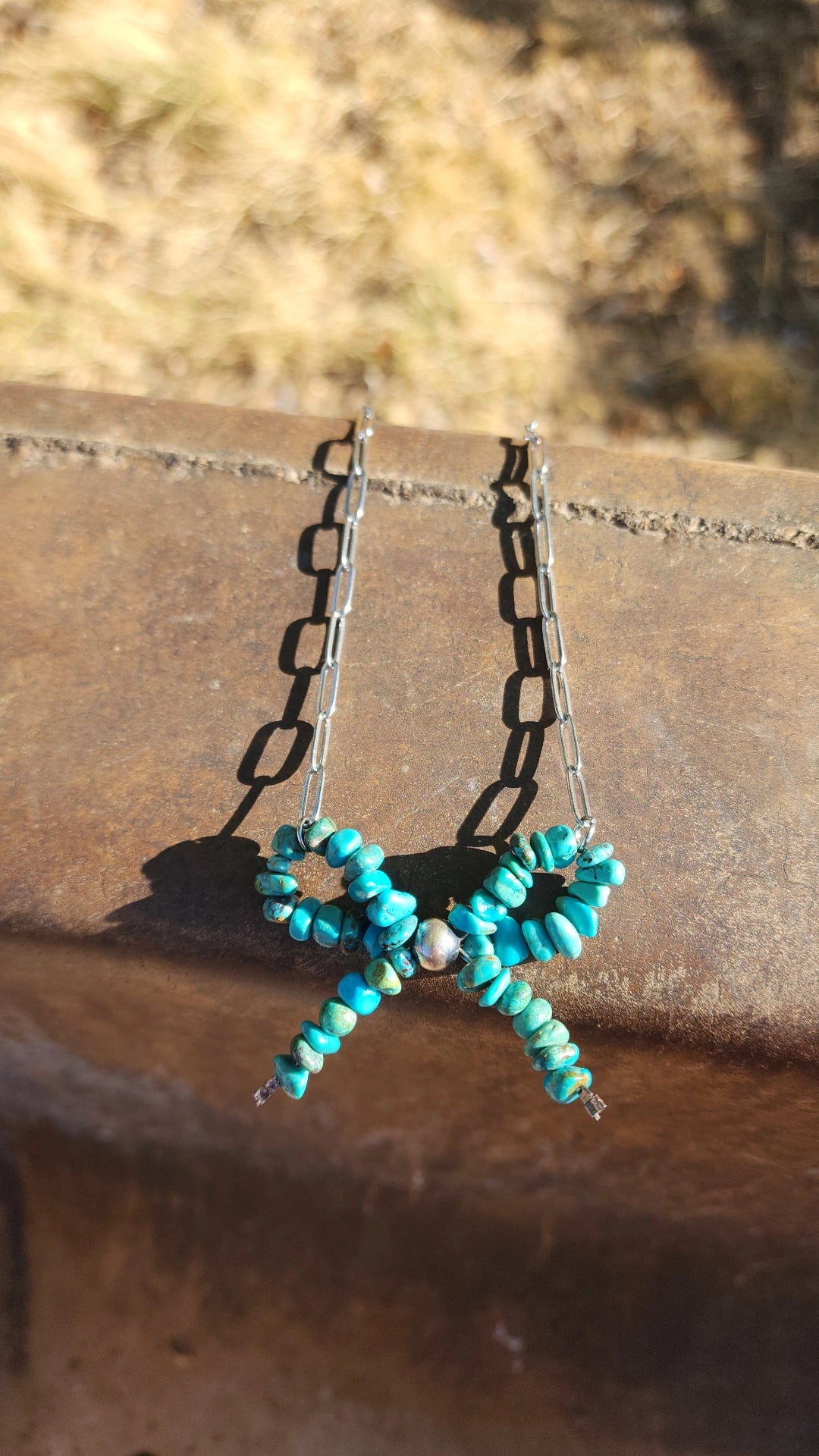 The Loretta Genuine Turquoise Bow Necklace