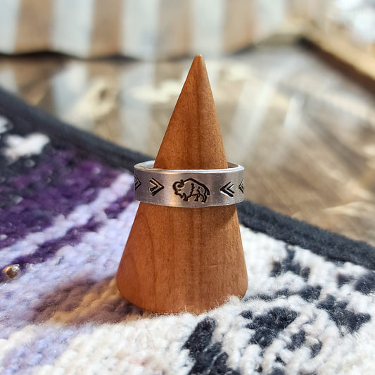 Buffalo Stamped Ring